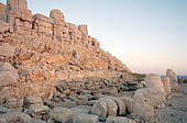 Nemrut Dagi Milli Parki, the tomb of King  Antiochos I, est terrace 